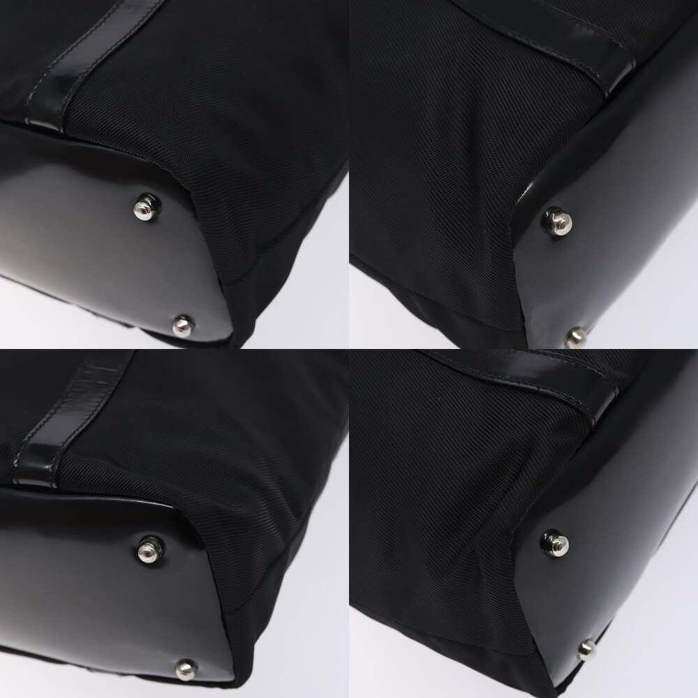 GUCCI Bamboo Tote Bag Nylon Black Silver 000 1998 000 1998 - Picture 10 of 12